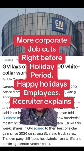 Good luck to corporate peeps #corporatelife #laidoff #layoffs