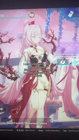 Okay I came back for kiana badum too but I didn’t rven get her weapon while for elysia I’ll be getting it asap #fyp #honkai #honkaiimpact3rd #hi3rd #elysia 