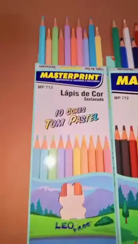 Kit 44 lápis de cor#criança#diversão#shopee 