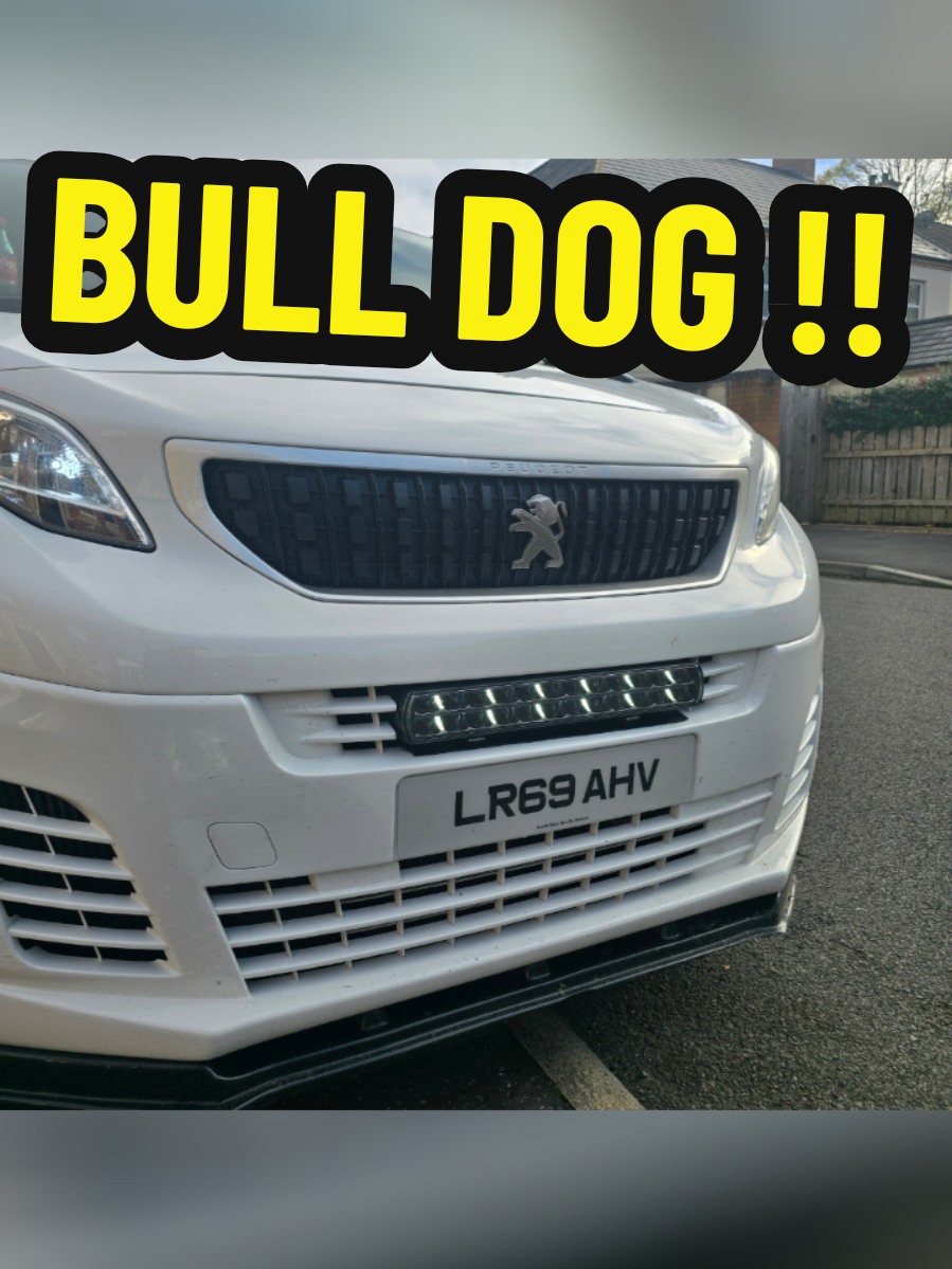 BULLDOG Light Bar for HGV & Auto Electrics NI installed on this Peugot today.  Was a tricky fit but looks the business now 👌 You can order yours from the link below  https://www.hgvautoelectricsni.co.uk/products/bulldog?utm_campaign=share_orders&utm_content=android&utm_medium=product-links #hgvautoelectricsni #lightbar #van #fyp #foryoupage 