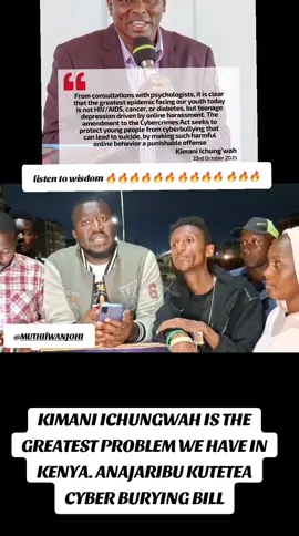 KIMANI ICHUNGWAH IS THE GREATEST PROBLEM WE HAVE IN KENYA. ANAJARIBU KUTETEA CYBER BURYING BILL#nairobitiktokers #fyp #trendy #kenyantiktok🇰🇪 #kirinyagatiktoker🇰🇪 