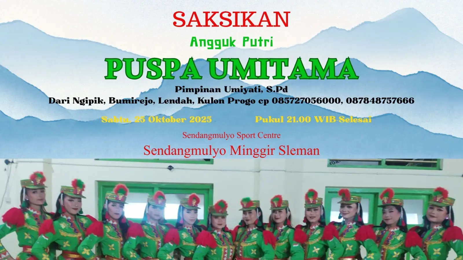 inpone monggo boloo... angguk putri Puspa umitama pentas di kalurahan sendangmulyo minggir sleman #CapCut #fyp #Anggukkulonprogo #puspaumitama #trending @Pak Marji 