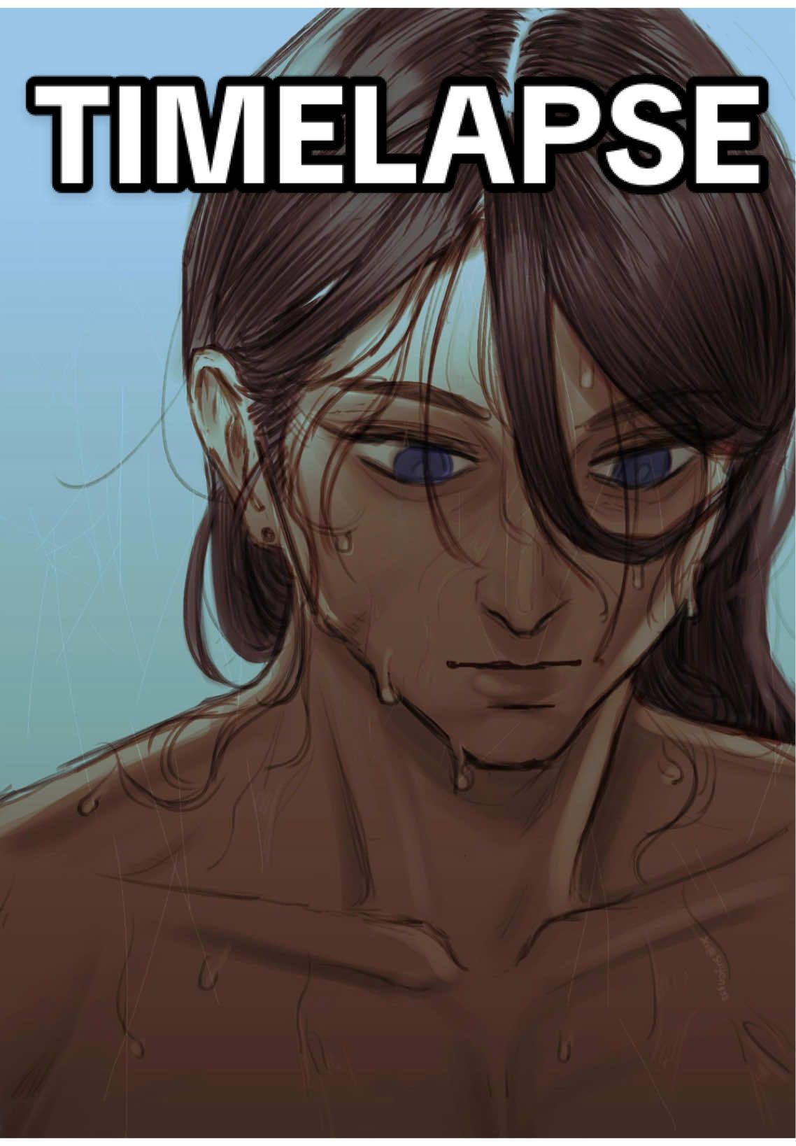 TIMELAPSE || Crowe's shower thoughts... || #TKaTB #tkatb #thekidattheback #jerichoichabod #crowe #artistsoftiktok #digitalart #sketch #timelapse #timelapseart 