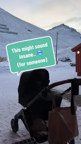 Babies sleeping outside… even in the Arctic 😅 Welcome to Norway 🇳🇴 #svalbard #norway #momtok #babysleep 