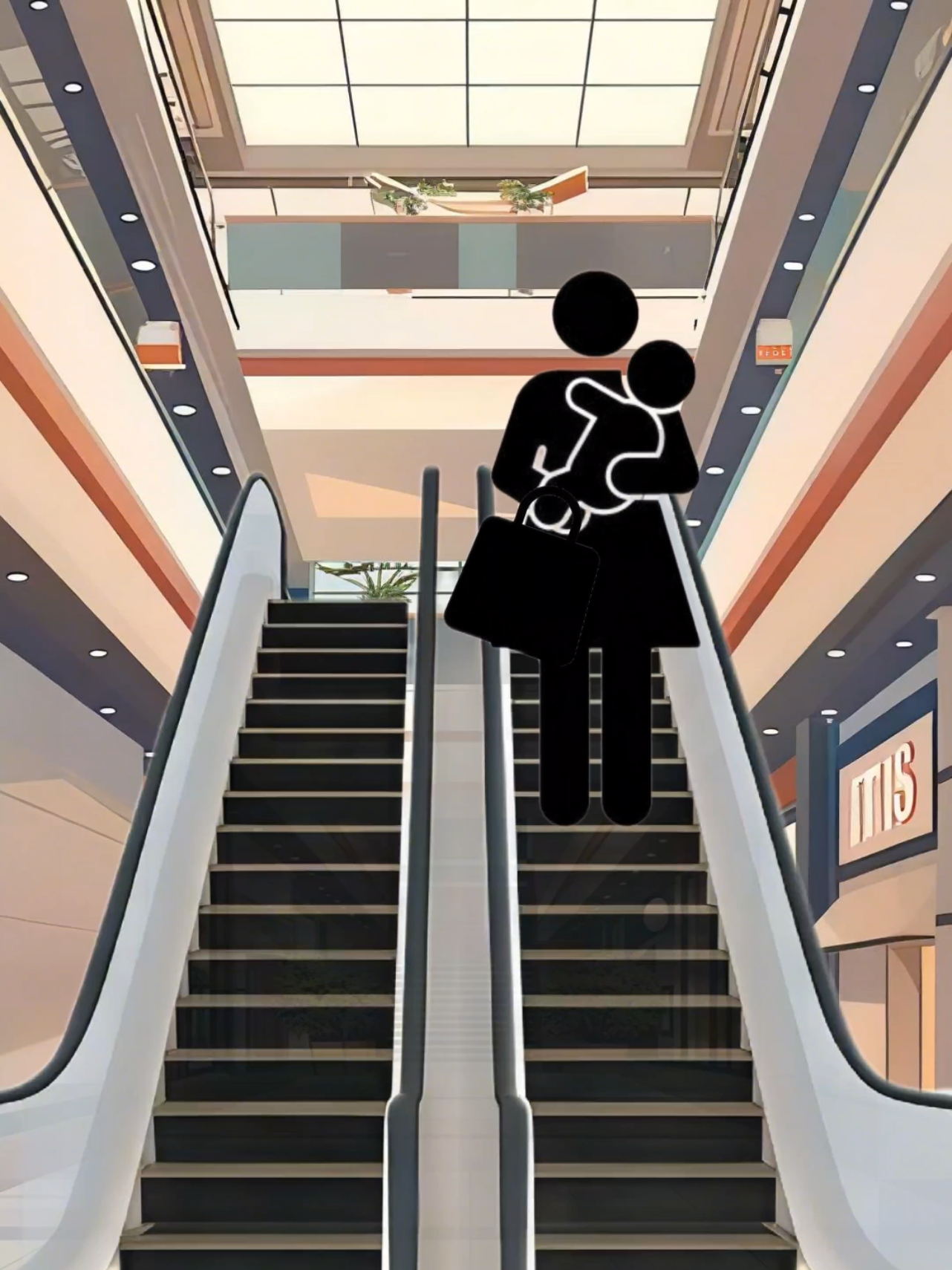 Escalator incident #real #truestory #horror #horrortok #analoghorror 