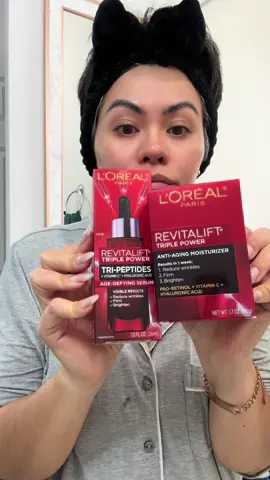 #ad L’Oreal Revitalift Triple Power products help my skin looking youthful. Using: -L’Oreal Revitalift Triple Power Tri-Peptides + Vitamin C + Hyaluronic Acid Age Defying Serum -L’Oreal Revitalift Triple Power Anti-Aging UV Moisturizer Disclosure: This product was given to me by the above referenced company to promote on social media. @lorealparisusa #GiftedByLOrealParis #LorealTriplePower #LOrealParis #LOrealParisSkincare                   