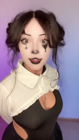 someone give me a good caption lol #clown #goth #gothclown #clowngirl 