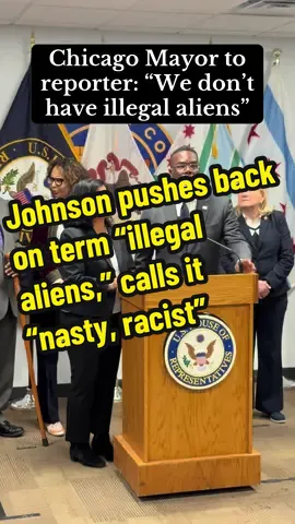 Chicago Mayor Brandon Johnson shot back at a reporter who used the term “illegal aliens” in a question Friday, calling the term, “nasty, racist” at a press conference I attended after a congressional field hearing aimed at drawing attention to the ramped up deportations conducted by President Donald Trump’s administration in the city. Some more context: A reporter used the term while asking if the mayor had responded to a federal request for analysis on migrant spending; Johnson said this, then highlighted his progressive agenda to spend city money on Chicagoans. #chicago #news #immigration #ice #brandonjohnson