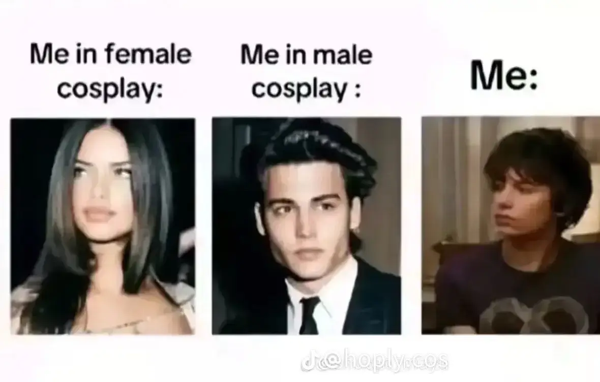 saw this & had to do it! old fem cosplay cause i don’t really cosplay women anymore 😅 #incosplayvsoutofcosplay #cosplay #outofcosplay #ooc #hethey 