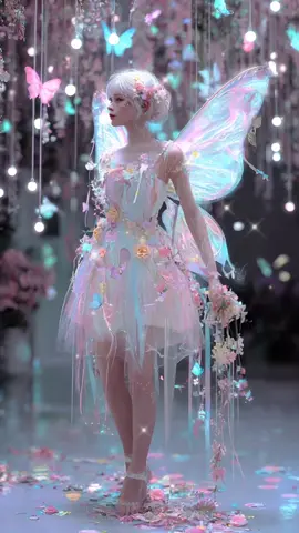 Fairy  “I borrowed moonlight for my wings and secrets from the stars. Tonight, I bloom where dreams dare to wander.” #goodevening #fantasy #dreams #fairy #ai 
