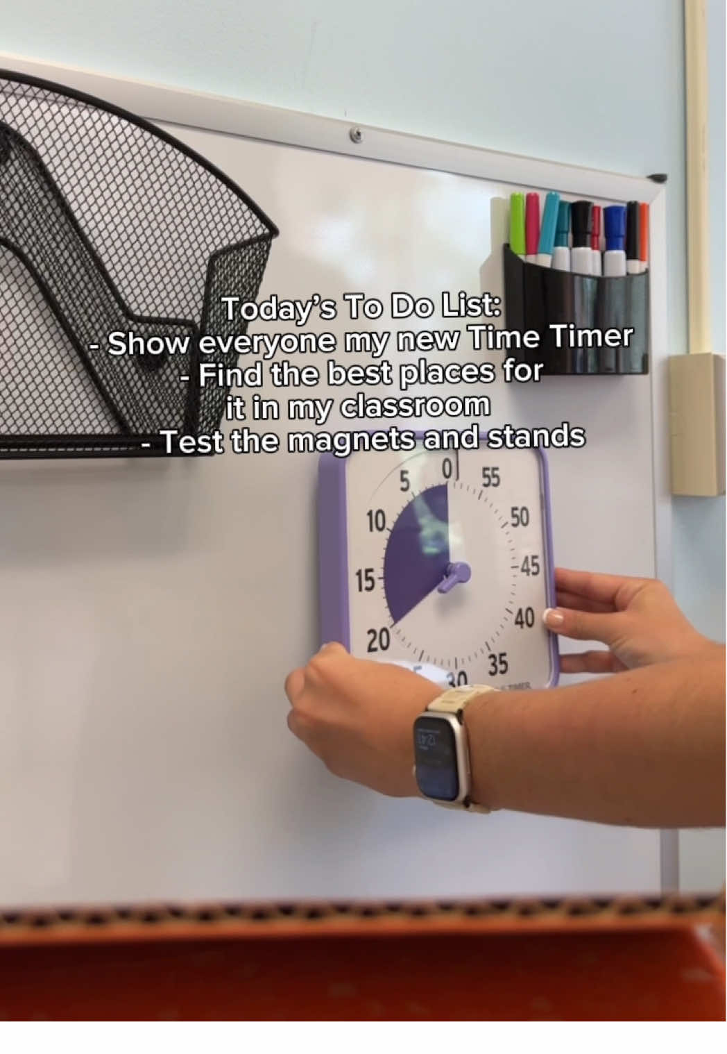 The perfect day! #timetimer #classroom #todolists #teacherproducts #visualtimer