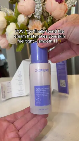 Say goodbye to stubborn skin concerns with @Gopure Tighten & Smooth Cream nourishing formula that helps firm, tone, and hydrate your skin for a smoother, more confident you. Packed with skin-loving ingredients, it supports elasticity and moisture While giving your midsection the love it deserves. #gopurebellycream #gopurebeauty #kickstart #tiktokshopcreatorpicks #confidenceatyourcore