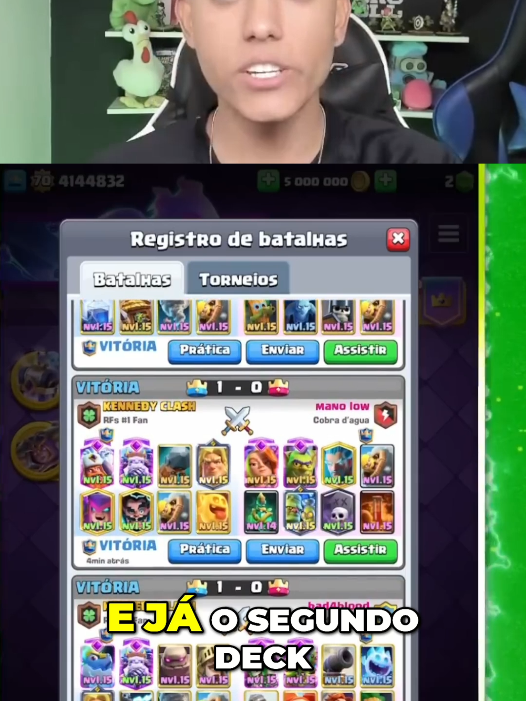 Deck INSANO! Miner Control DOMINA Clash Royale! #clashroyale  #estrategia