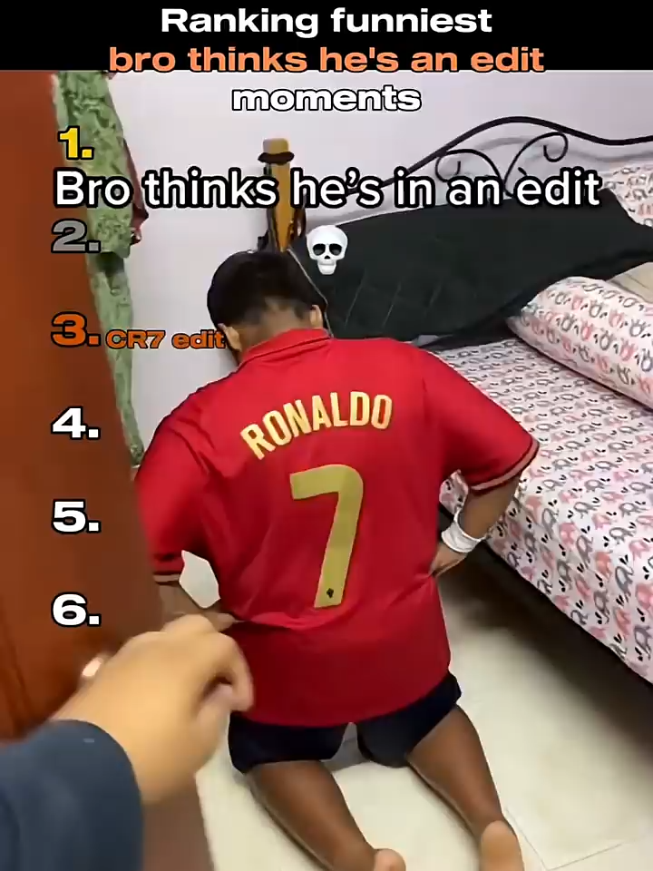 Ranking funniest bro thinks he's an edit moments #tiktok #funny #edit #cr7 #funny #ranking