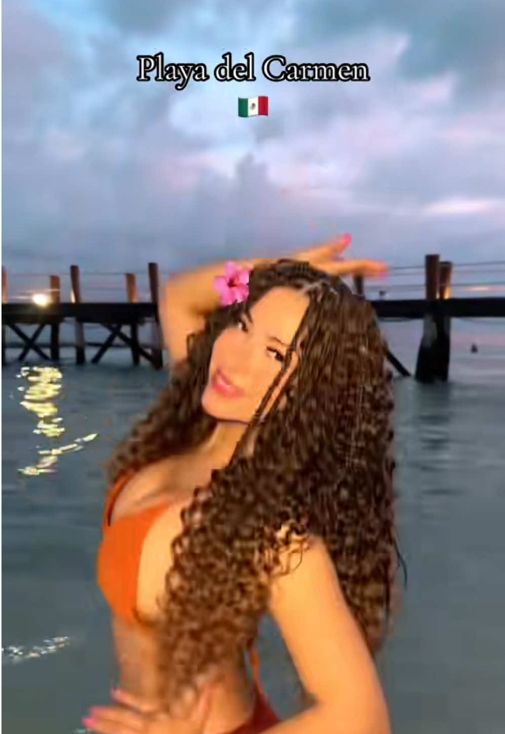 Los risas que #Recuerdos extraño ese color y ondas #playarlcarmen #boliviana #sabrinacarpanter #mexico🇲🇽 