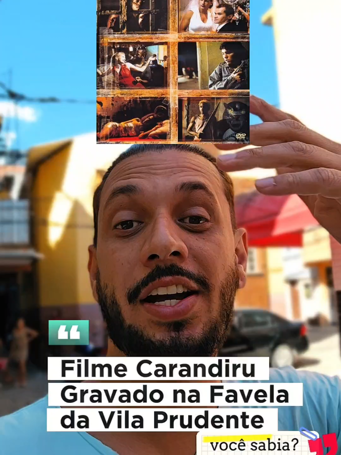 você sabia? Filme Carandiru | Vila Prudente 📷: @douglasocria  Você sabia que uma das cenas do filme Carandiru foi gravada aqui na favela da Vila Prudente?  O ator @caio_blat participou dessa gravação, que marcou a história do cinema brasileiro e também deixou sua marca na quebrada.  Se liga aí  uma das cenas que foi filmada aqui!  Siga meu Instagram @douglasocria