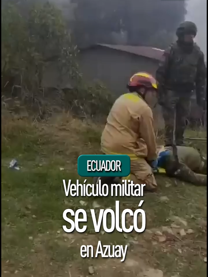 [#URGENTE] ATENCIÓN: Un vehículo táctico de las Fuerzas Armadas del #Ecuador se volcó este 24 de octubre en el sector San Pedro de Yumate, parroquia Molleturo, provincia del Azuay. El siniestro dejó varios militares heridos. #ecuador #ecuador🇪🇨 #noticias #transito