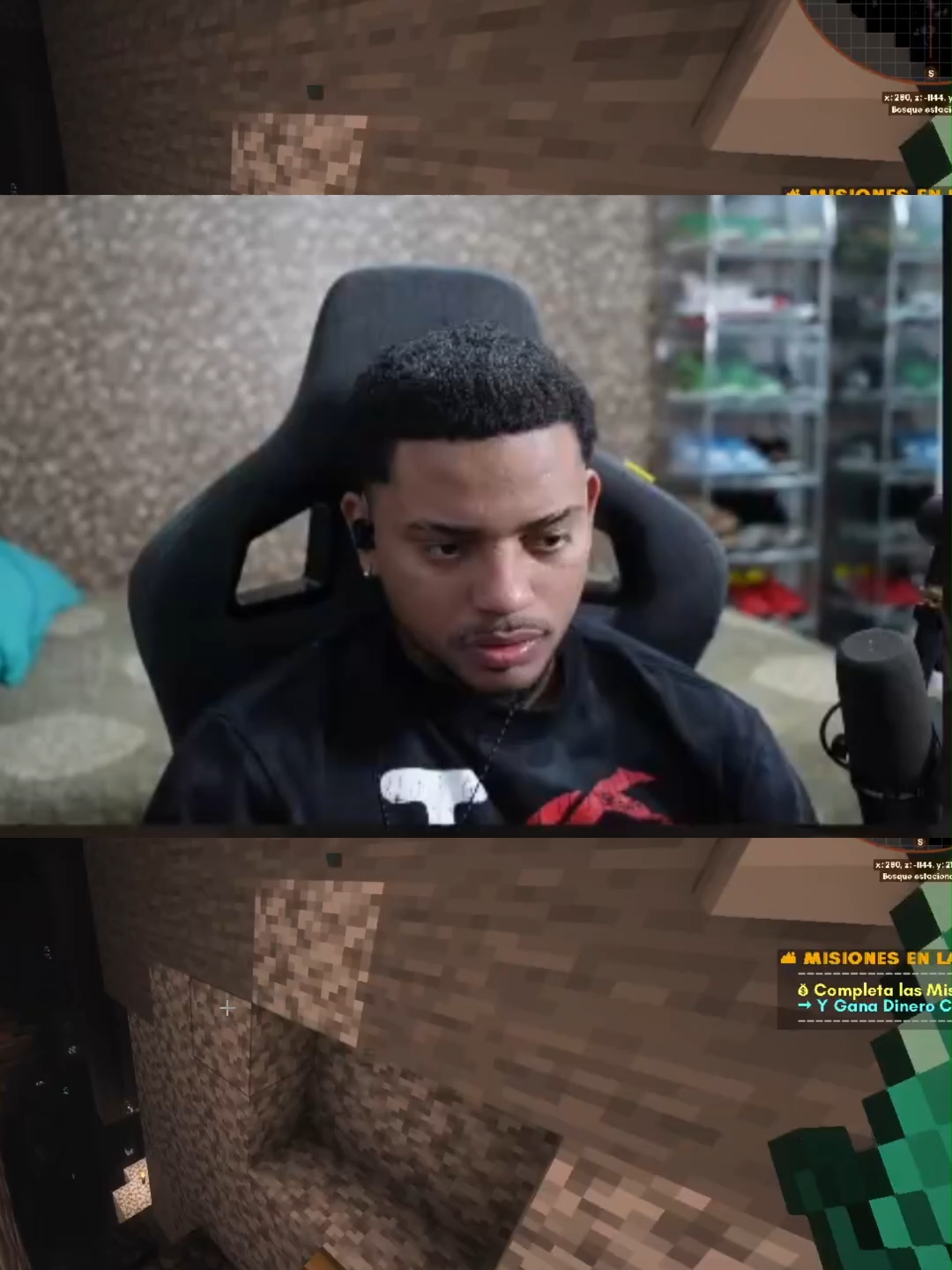 Domidios intenta agarrar un diamante en minecraft y se cae #domidios🇩🇴 #viral #Minecraft #tiktokviral #mod
