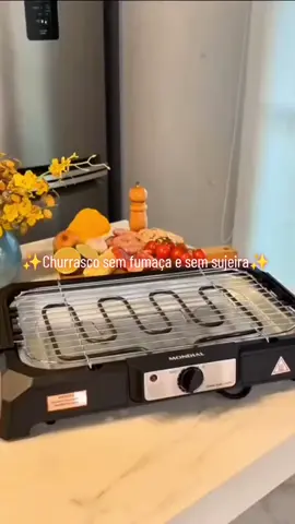 Churrasqueira elétrica Mondial 😱 Para deixar seus finais de semana melhores, link de compra nos comentários.  #mondial #cozinhando #shopee #comida #churrasco 