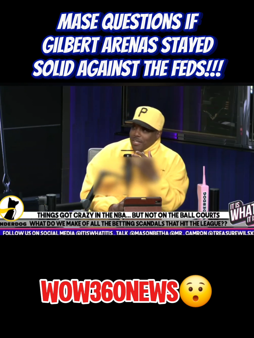 Mase Gilbert Arenas Might Have FOLDED During Interrogation😯 #gilbertarenas #chaunceybillups #wow360news 