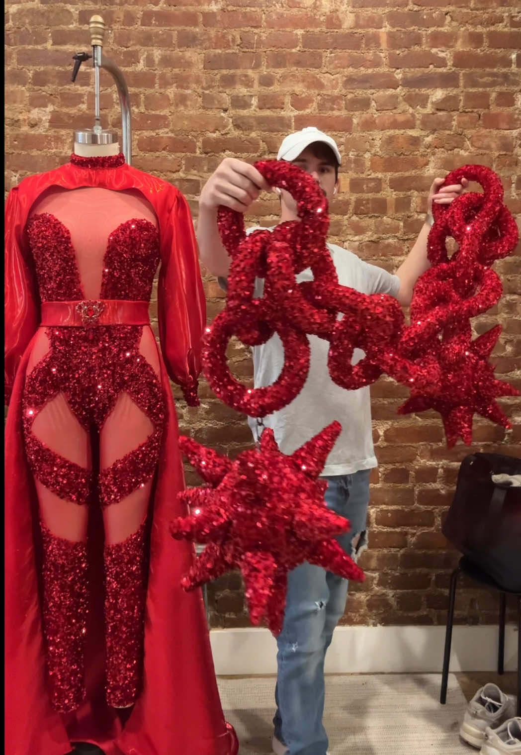 Making this was so much fun  Inspo: @Danielle Attme  #sewing #designer #costume #fyp #drag 