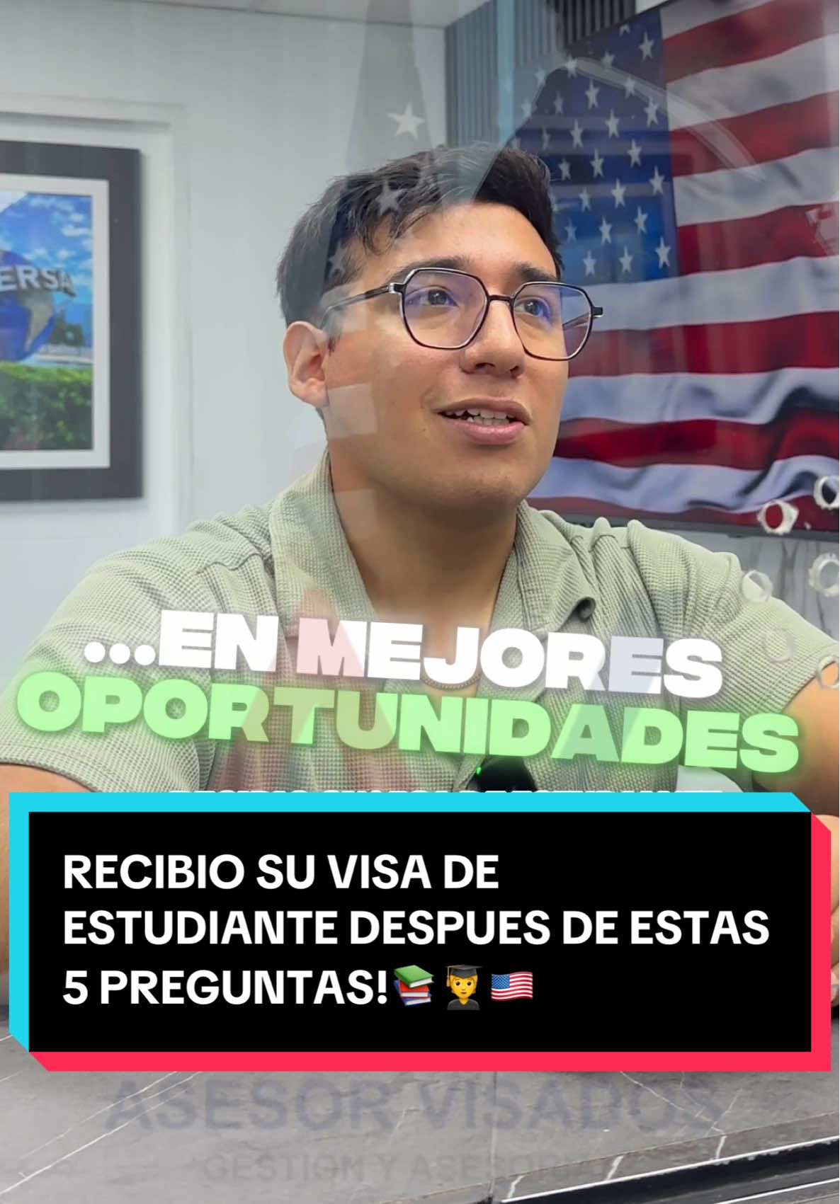 🧑‍🎓¡ SI TIENES PENSADO IR A ESTUDIAR A LOS EEUU, MIRA ESTE VIDEO! 🇺🇸😎🤩#asesorvisados #visa #visaeeuu #entrevista 