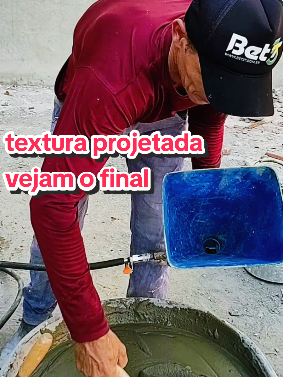 mostrando como fazer textura projetada usando apenas argamassa #textura #projetada #tendencia #e #dicas 