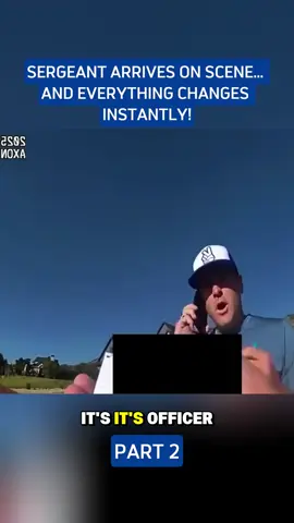Sergeant Arrives On Scene… And Everything Changes Instantly! #cops #copstiktok #idrefusal 