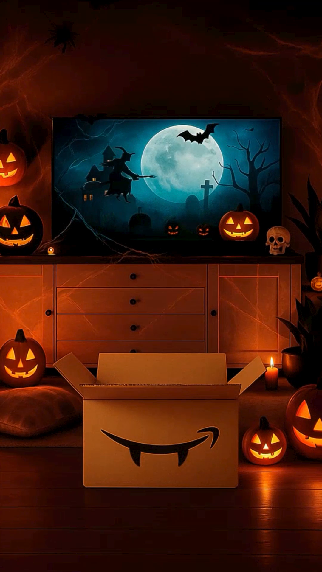 Ainda dá tempo de transformar sua casa na mais assustadora da rua! 👻 🎃O Halloween está chegando e é hora de criar aquele clima arrepiante. Entre no app da Amazon agora e garanta decoração horripilante com ofertas de arrepiar! #AmazonBrasil #Halloween #DecoraçãoHalloween