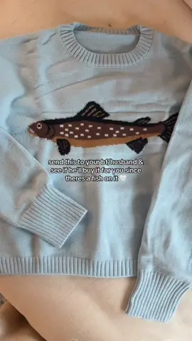 It’s sooo cute 🥺 don’t miss the sale!! #fishsweater #knitsweater #cutesweater #fishinglife #fypシ 