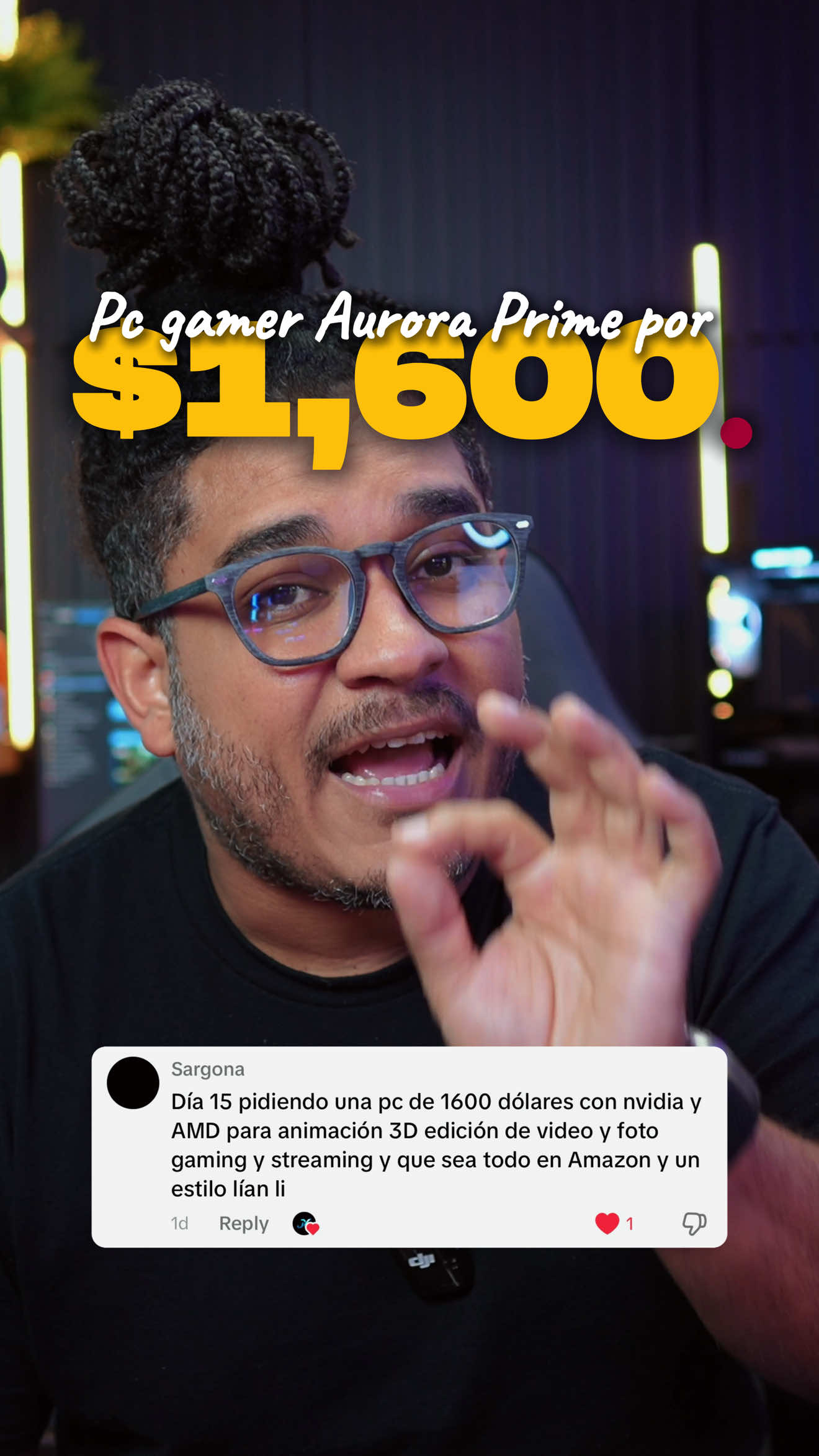 Replying to @Sargona  Me dejaron el comentario: “Bro, ¿qué PC me recomiendas para jugar, hacer stream y que se vea brutal?” 😎 Pues aquí está mi respuesta: la Aurora Prime 🌌 Una bestia con Ryzen 7 7800X3D, RTX 5060 Ti, 32GB DDR5, SSD NVMe 2TB y un sistema ARGB que parece sacado de otro planeta 🚀 Fluida, silenciosa y lista para dominar cualquier juego. 💬 ¿Te atreves a tener una así en tu setup? #PCGamer #SetupGoals #BuildPC #Tech #MrJimeneX