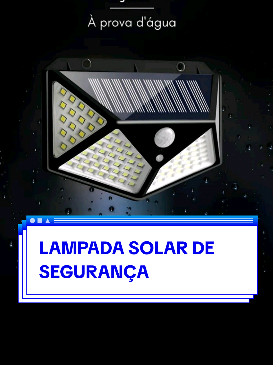 LAMPADA SOLAR DE SEGURANÇA  #promocao #luminaria #tiktokshop #topmix #lampada 