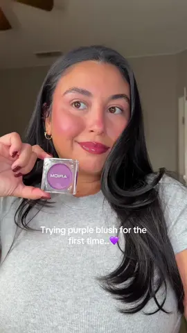 Purple blush 💜 @moiracosmetics  #purpleblush#blush#blushtrend#moiracosmetics#BeautyTok 