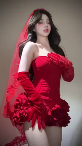 Douyin: #小小叮当 ID: #71828505192  #reddress #beautifulgirl #gorgeousgirl #douyin #抖音 