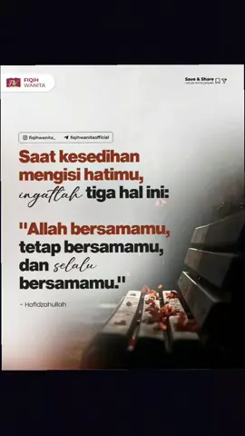 📌 Allah tak pernah sedetik pun meninggalkan. Bahkan saat kau berhenti berdoa… Dia tetap menjagamu. Allah bersamamu. Tetap bersamamu. Dan selalu bersamamu. Ketika kesedihan datang tanpa diundang, Saat hati terasa berat dan dunia seperti menutup diri, Ingatlah — kau tidak sendiri. Allah hadir dalam setiap isak tangismu, Dalam setiap helaan napas yang terasa begitu berat, Dia ada, dekat, dan menguatkanmu, Meski kau merasa jauh. Jangan takut untuk bersedih, Karena dari kesedihan itu, akan tumbuh kekuatan baru. Allah tidak meninggalkan hamba-Nya yang tengah berjuang. Biarkan kesedihan itu menjadi jalanmu pulang, Kepada Dia yang selalu ada, selalu setia, dan selalu mengasihi. ----- ༻✿❁✿༺-----  ♻️ Free to save & share 🚫 Dilarang Menambahkan Music ✅ Tidak Perlu Izin ----- ༻✿❁✿༺-----  #langkahketaatan #dakwah #dakwahislami #motivasiislami #hijrah 