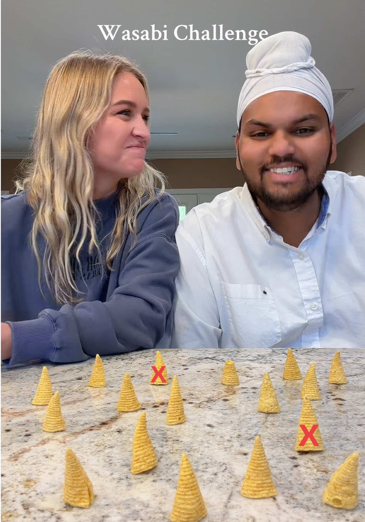 Stay until the end, you won’t regret it 🤣 #wasabichallenge #husbandwife #couplestiktok 