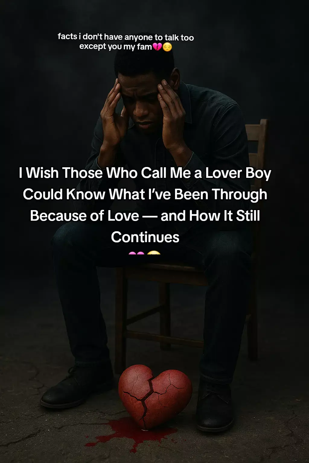 People call me lover boy and laugh like it’s a joke. They don’t know what hides behind that name. They don’t know the pain, the sleepless nights, the way I gave my all — heart, soul, and trust — only to be broken each time by the same thing I believed in: love. I’ve been the one who loved too deeply, who forgave too quickly, who stayed when I should’ve walked away. I’ve seen loyalty turn to betrayal, promises fade like smoke, and sweet words turn bitter in my mouth. Each time, I thought, “Maybe this one is different.” But every time, it ended with me learning another painful lesson. After all that, I became distant — not because I hate women, but because I’ve finally understood that not everyone deserves the kind of love I give. I stopped chasing hearts that were never meant to stay. I learned that sometimes, you’re not meant to start with everyone you meet — you’re meant to arrange yourself, heal, grow, and wait for what’s truly meant for you. Now, I love quietly. I watch before I fall. I protect my peace more than my feelings. Because behind every “lover boy” smile is a man who once loved too much and got nothing but scars in return. Maybe one day, they’ll understand that being called lover boy isn’t an insult — it’s a reminder of a man who gave real love in a world that doesn’t know how to keep it. 💔 PEACE IN ONE LOVE 💙🖤 #fypp #beissiri  #relatable #2025tiktok #comment #reposting #TrueLove #fypp #mbeuh 