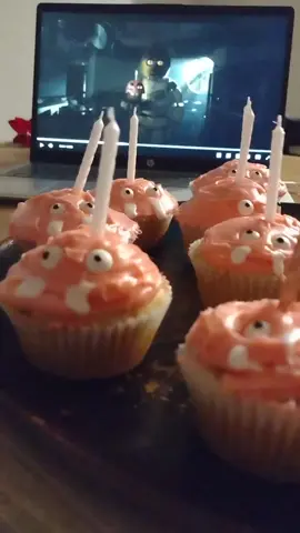 They were so gooddd!! I haven't been able to have cupcakes or cake in a while cuz I'm gluten free now. It was SO GOOD!! AND NOW I GET TO EAT THE HHN ONE TOO!! [ TAGS #kpop_vanilla #fnaffreddy #fnaf1 #fnaf #fivenightsatfreddys #fivenightsatfreddy #chicafnaf #chica #carlcupcake #carlcupcakefnaf #mrcupcake #fnafmrcupcake #fnaf2 #fnaf4 #chicacupcake ]