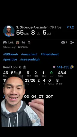The weakest 50 I’ve ever seen.  Dude is lame. #sga #shaigilgeousalexander #NBA #okc #pacers