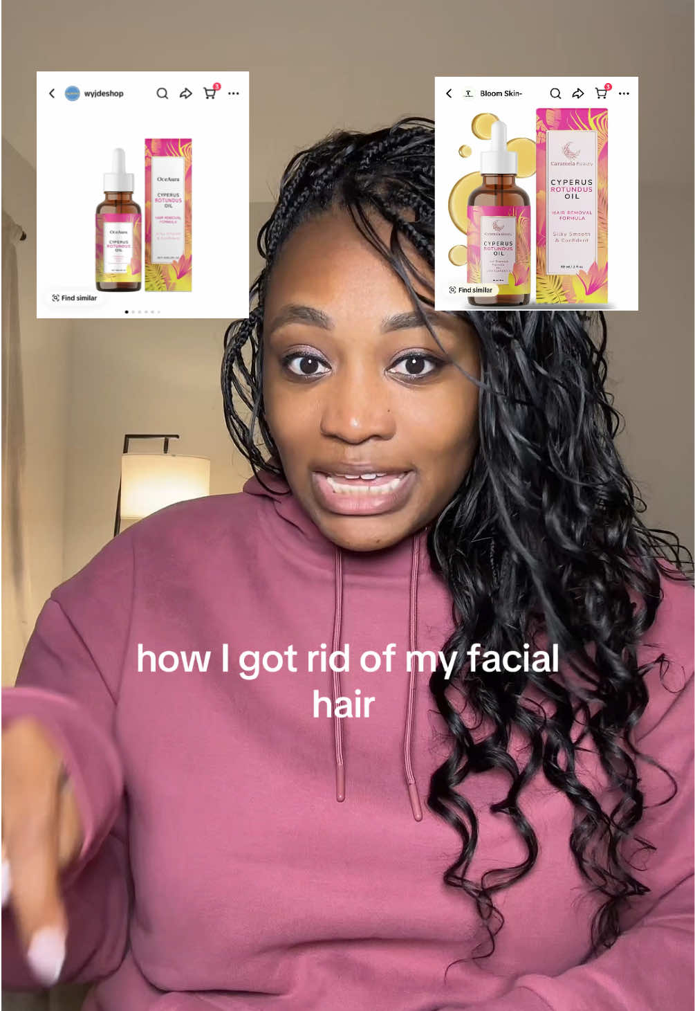 Pay attention and don’t get got!! #cyperusrotundusoil #hairremoval #facialhair #pcos #tiktokshopcreatorpicks 