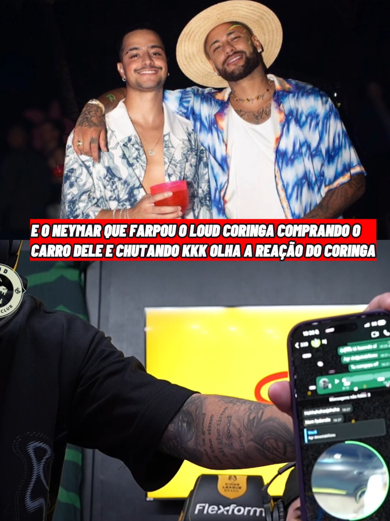 NEYMAR ACABOU COM O LOUD CORINGA NESSA KKKKKK #loudcoringa #loud_coringa #neymar #neymarjr10 #neymarjr