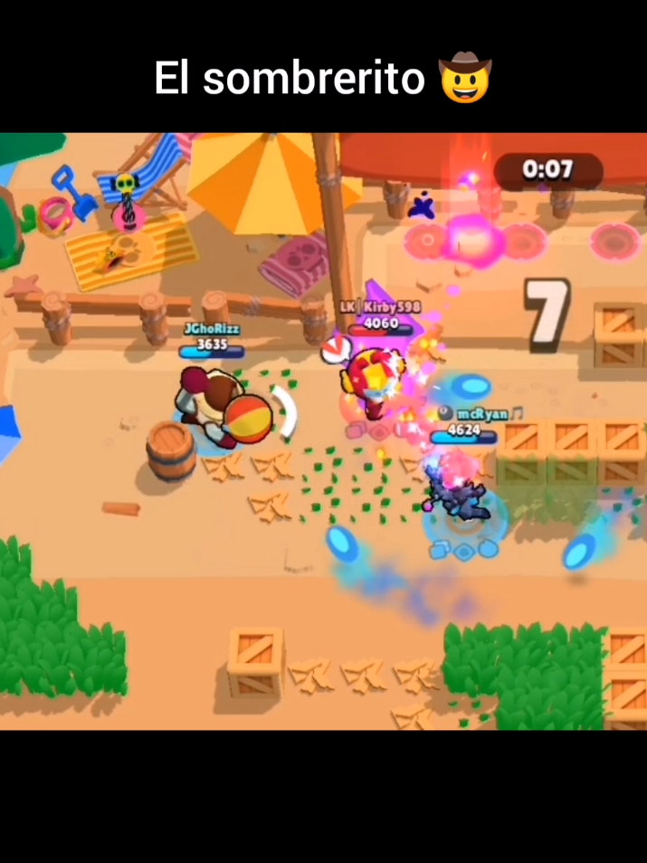 Fue un bug o realmente le hizo sombrerito? :v @GhoRiz  #brawlstars #brawlstarsgame #videojuegos #videogames #gaming 