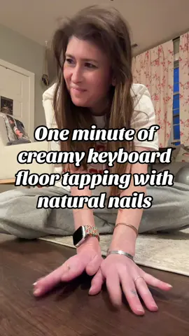 Floor tapping with my natural nails as requested#fyp #lofiasmr #tappingasmr #comfortcreators 