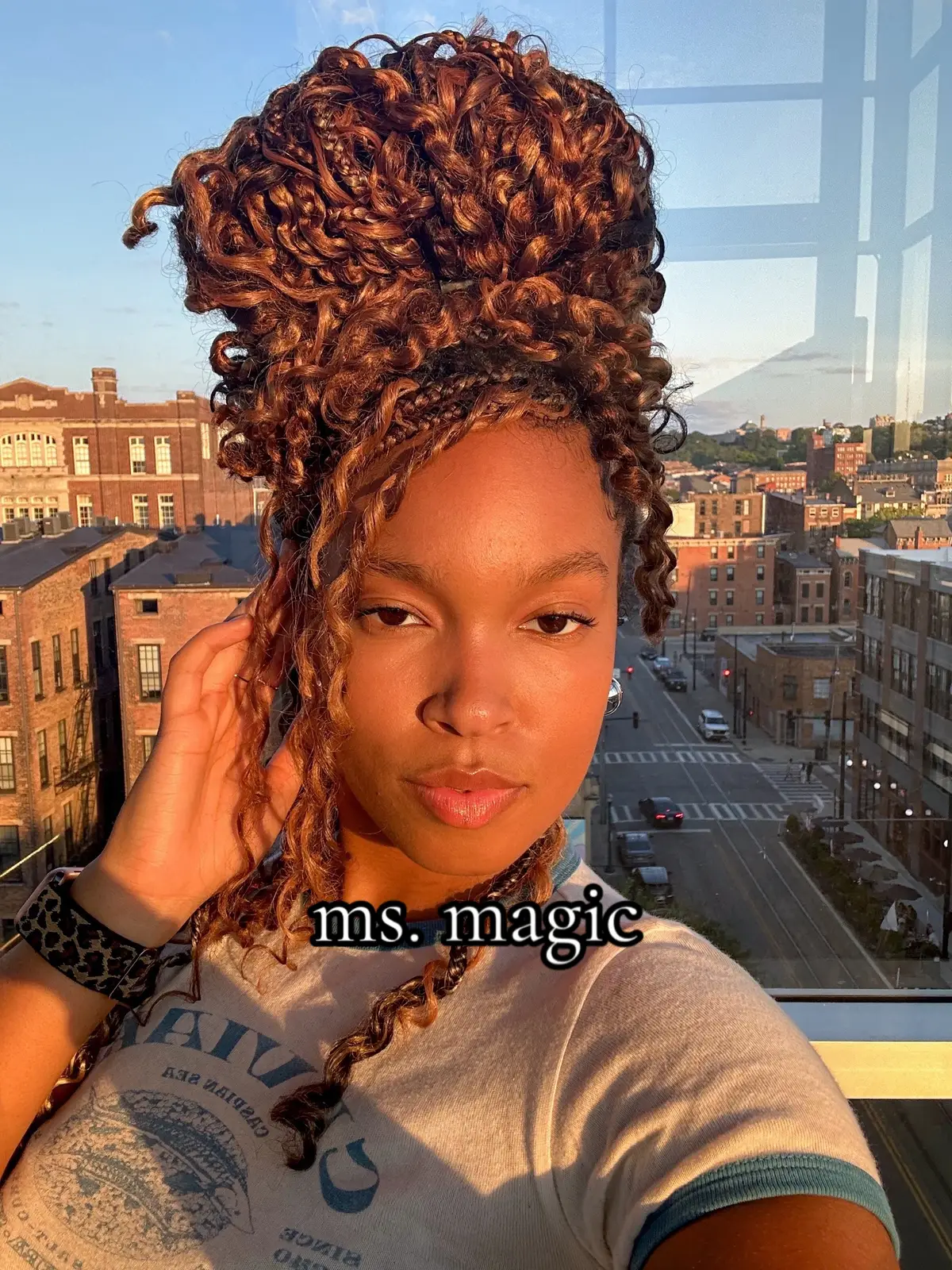Of course I had to do this 🥰 #foryoupage #afro #fypシ 