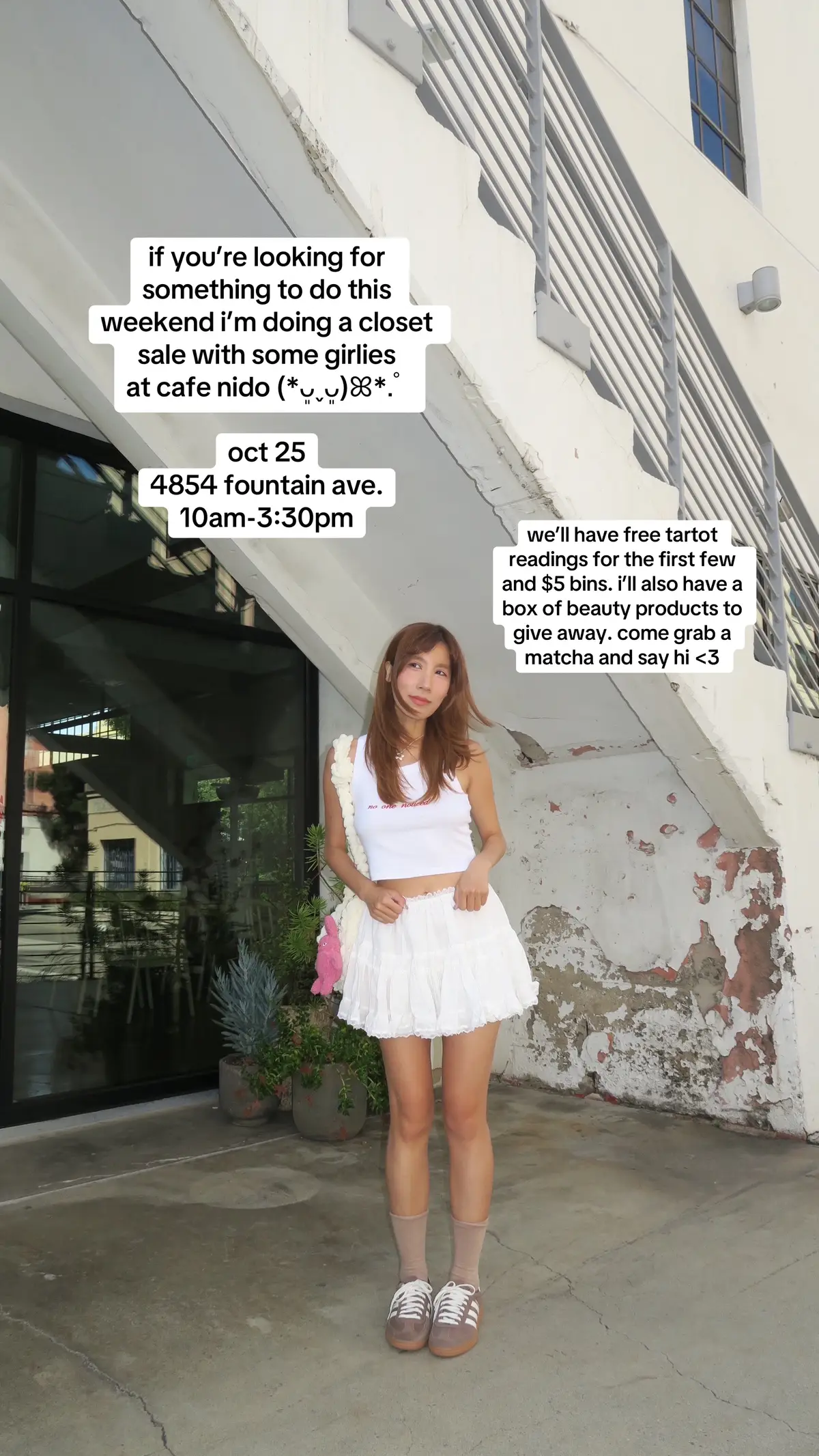 come out and hang with the girlies 🍵  #closetsale #thingstodoinla #fleamarket