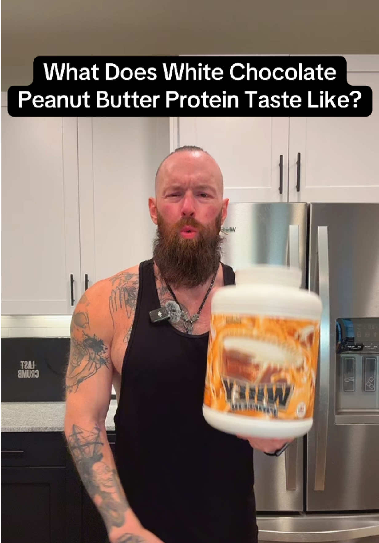Replying to @zaidahkoqar what does white chocolate peanut butter protein taste like? 19% OFF protein + free shipping! 26 protein 130 Calories! #protein #peanutbutter #muscle #Fitness #ekko 