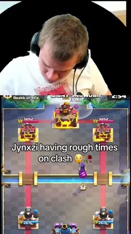 “just take my tower” is so real 😔 #jynxzi #sadmomments #roughtimes #clashroyale #raging 