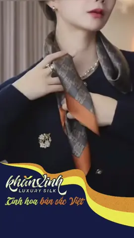 Thắt khăn thật xinh #khanxiinh #khanluadep #thatkhanlua #xuhuong #khanluavuong 