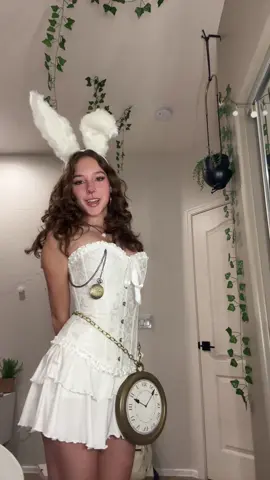 Most everyone is mad here #costume #whiterabbit #aliceinwonderland #fyppppppppppppppppppppppp #fyp 