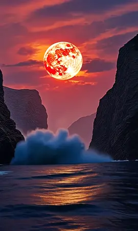 Amazing ocean moon 🌖🥰🌊 #amazing #life #landscape #ocean #moon  